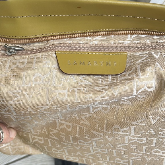 Lamarthe Leather Handbag Purse Tote - Picture 5 of 8